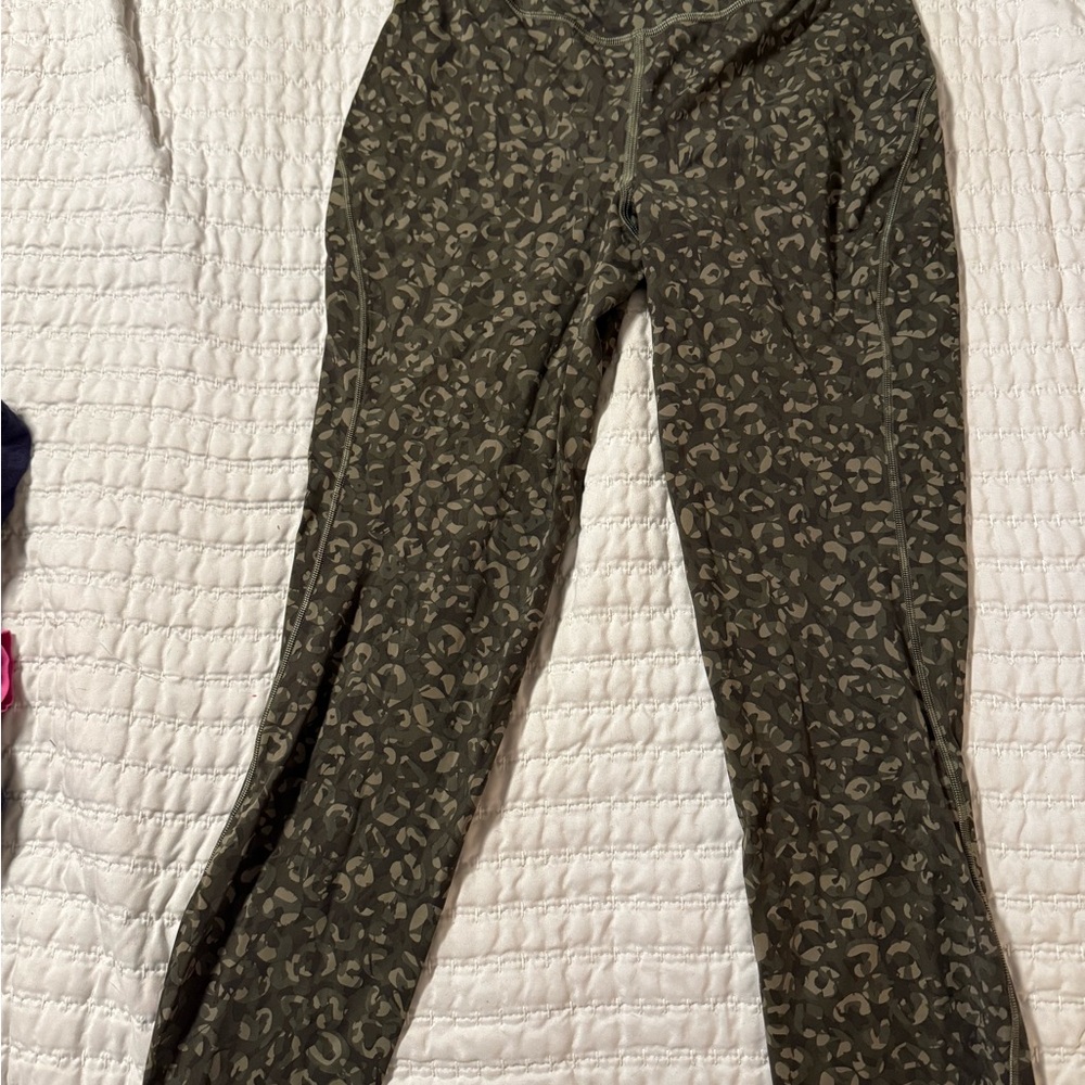 lululemon athletica Green Patterned Leggings